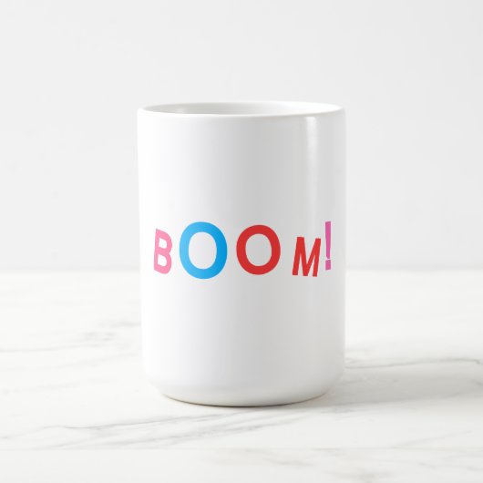 BOOM! コミックタイポグラフィ コーヒーマグカップ (中央)