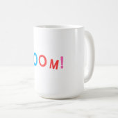 BOOM! コミックタイポグラフィ コーヒーマグカップ (正面右)