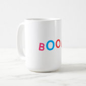 BOOM! コミックタイポグラフィ コーヒーマグカップ (正面左)