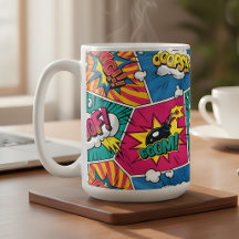 BOOM コミック・ポップアート コーヒーマグ
