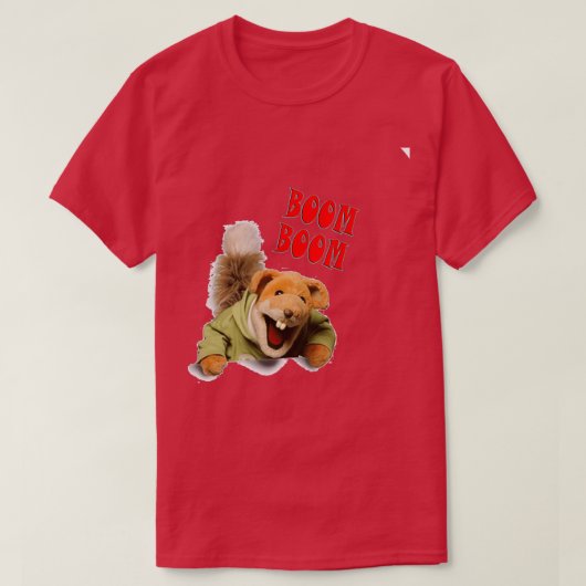 boom boom basil brush tシャツ (デザイン正面)