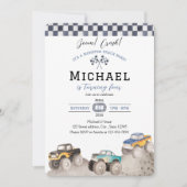 Boom Crash Monster Truck Bash Invite 招待状 (正面)