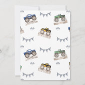 Boom Crash Monster Truck Birthday Invitation 招待状 (裏面)