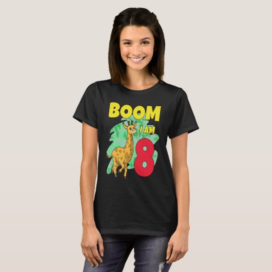 Boom Im 8 Giraffe Tシャツ (正面フル)