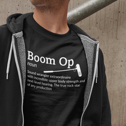 Boom Op定義ダークモード – フィルムクルー Tシャツ