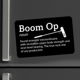 Boom Op Definition – フィルムクルー4" x 6" Flex マグネット