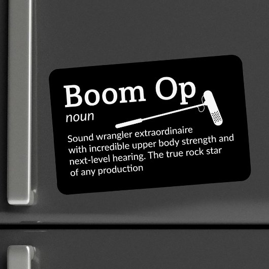 Boom Op Definition – フィルムクルー4" x 6" Flex マグネット
