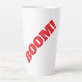 BOOM Professional elegant modern minimalist plain カフェラテマグ (正面)