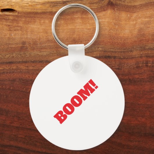 BOOM Professional elegant modern minimalist plain キーホルダー (正面)