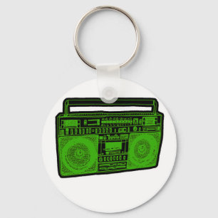 boomboxのゲットーの発破工のラジオ キーホルダー