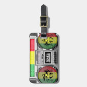 boomboxのレゲエ ラゲッジタグ (正面縦)