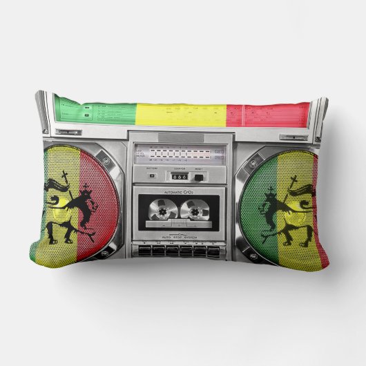 boomboxのレゲエ ランバークッション (正面)