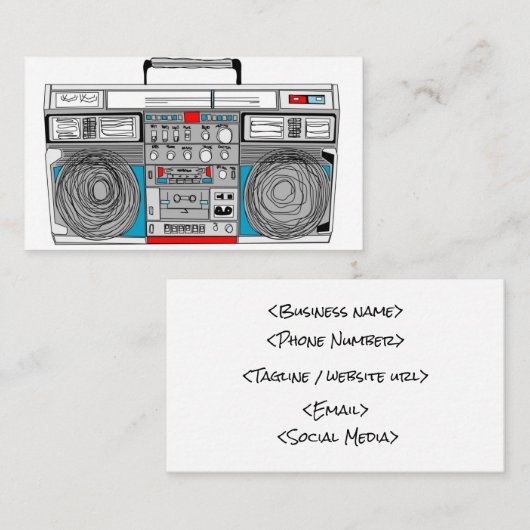 Boomboxの名刺 名刺 (正面/裏面)