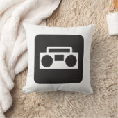 Boomboxの無線のヴィンテージの80年代の装飾用クッションの装飾 クッション (ブランケット)