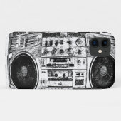Boomboxの落書き Case-Mate iPhoneケース (裏面(横))