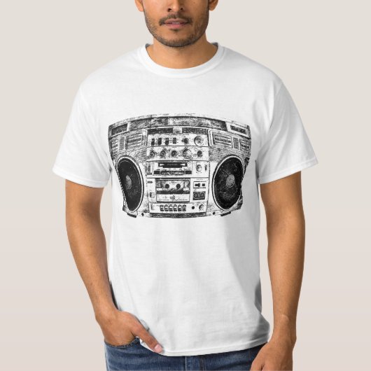 Boomboxの落書き Tシャツ (正面)