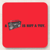 Boomboxはおもちゃではないです コースター (正面)