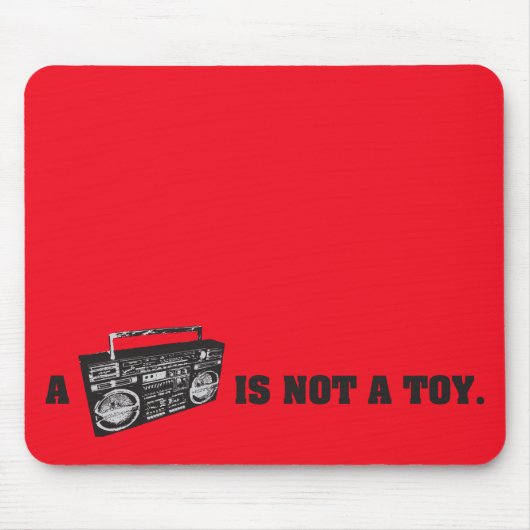 Boomboxはおもちゃではないです マウスパッド (正面)