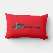 Boomboxはおもちゃではないです ランバークッション (裏面)