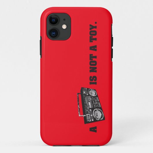 Boomboxはおもちゃではないです Case-Mate iPhoneケース (裏面)
