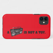 Boomboxはおもちゃではないです Case-Mate iPhoneケース (裏面(横))