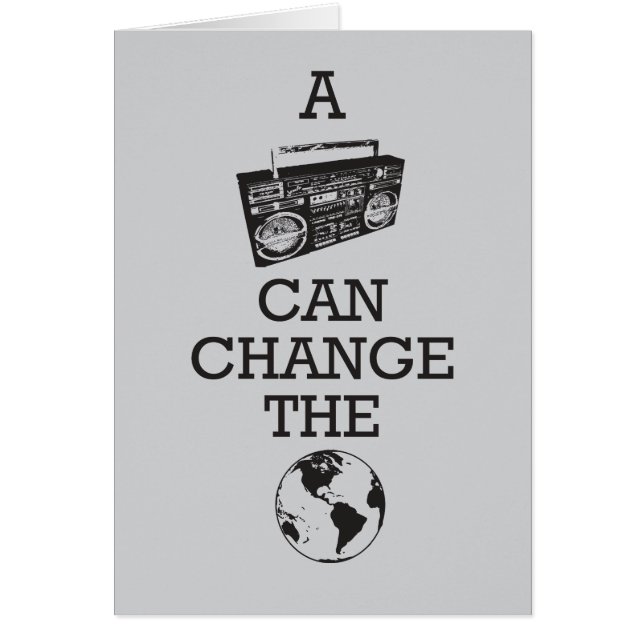 Boomboxは世界を変えることができます (正面)