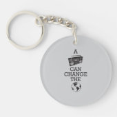 Boomboxは世界を変えることができます キーホルダー (正面)