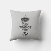 Boomboxは世界を変えることができます クッション (裏面)