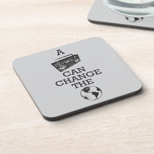 Boomboxは世界を変えることができます コースター (左側)