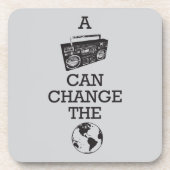 Boomboxは世界を変えることができます コースター (正面)