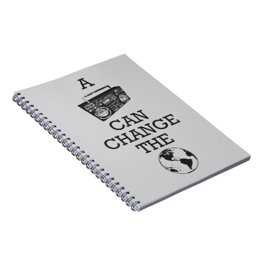 Boomboxは世界を変えることができます ノートブック (右側)