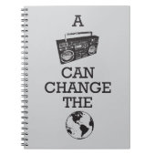 Boomboxは世界を変えることができます ノートブック (正面)