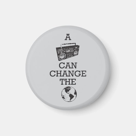 Boomboxは世界を変えることができる マグネット (正面)