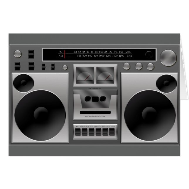 Boomboxラジオグラフィック (正面横)