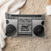 Boomboxラジオグラフィック ランバークッション (ブランケット)