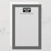 Boomboxラジオグラフィック 便箋 (正面/裏面)