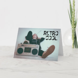 Boomboxレトロ80sカッコいい誕生日 カード