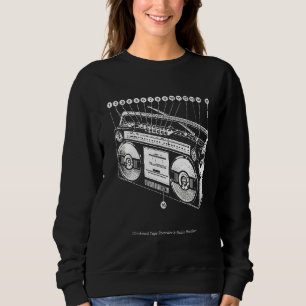 Boomboxレトロ80s 90sゲットブラスターHi スウェットシャツ