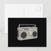 Boombox bass 80sレトロ音楽ヒップホップ ラップの ポストカード (正面/裏面)