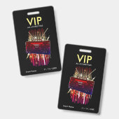 Boombox Blast VIPアクセスパス バッジ (表裏)