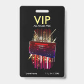 Boombox Blast VIPアクセスパス バッジ (裏面)