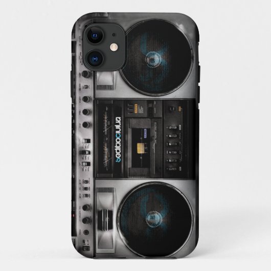 Boombox IPodの場合SC Case-Mate iPhoneケース (裏面)