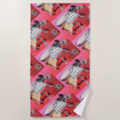 BOOMER懐かしい ビーチタオル (正面)