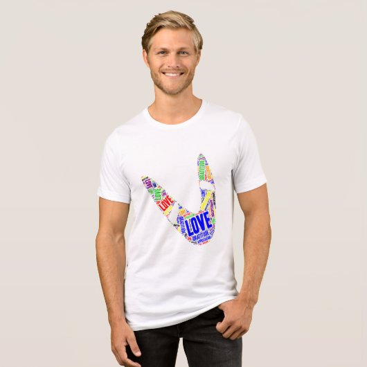 Boomerang基本的な愛の感謝の感謝 トライブレンドＴシャツ (正面全面)