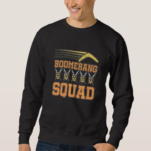 Boomerang Squad Graphic Boomerang Player Boomerang スウェットシャツ (正面)