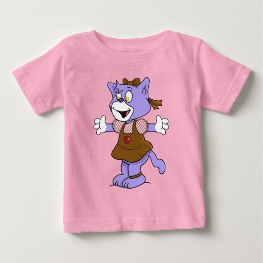 Boomiネコ ベビーTシャツ (正面)