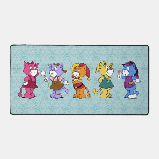 Boomi Cats |お子様 デスクマット (正面)