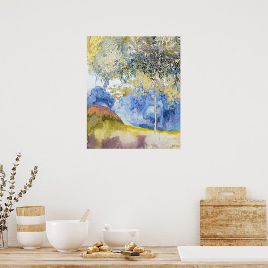 Boomrijk Landschap by George de Feure ポスター (キッチン)