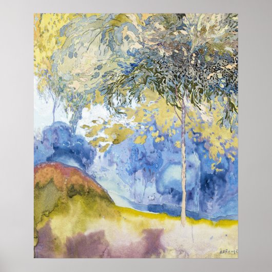 Boomrijk Landschap by George de Feure ポスター (正面)