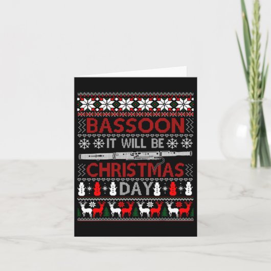 Boonそれはクリスマスデイギフト醜いクリスマスになる カード (正面)